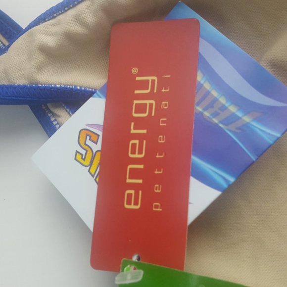 swimsuit with cap blue with touch of silver on front, size M - Picture 8 of 11